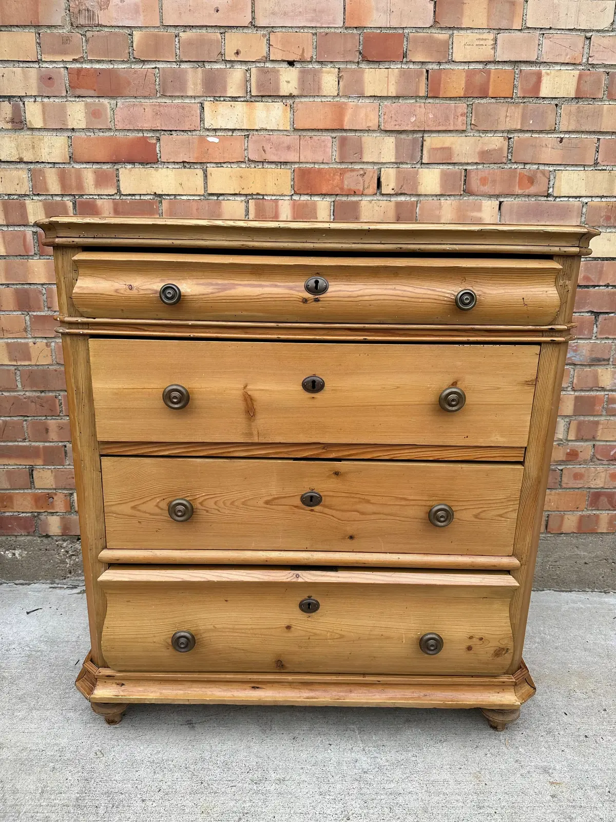 Louis Phillipe Pine Chest 1
