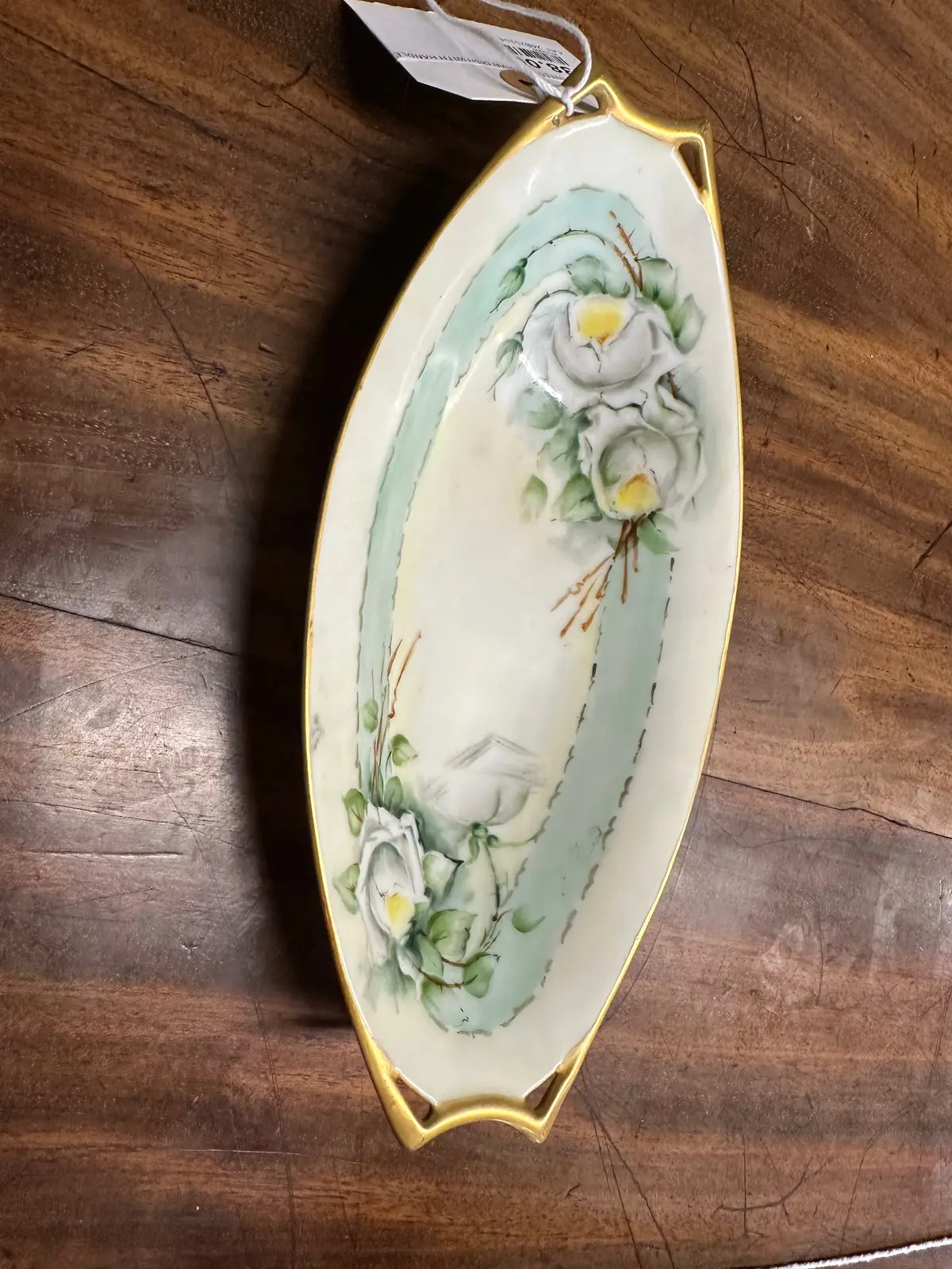 Hand Painted Baverian Dish With Handles 1