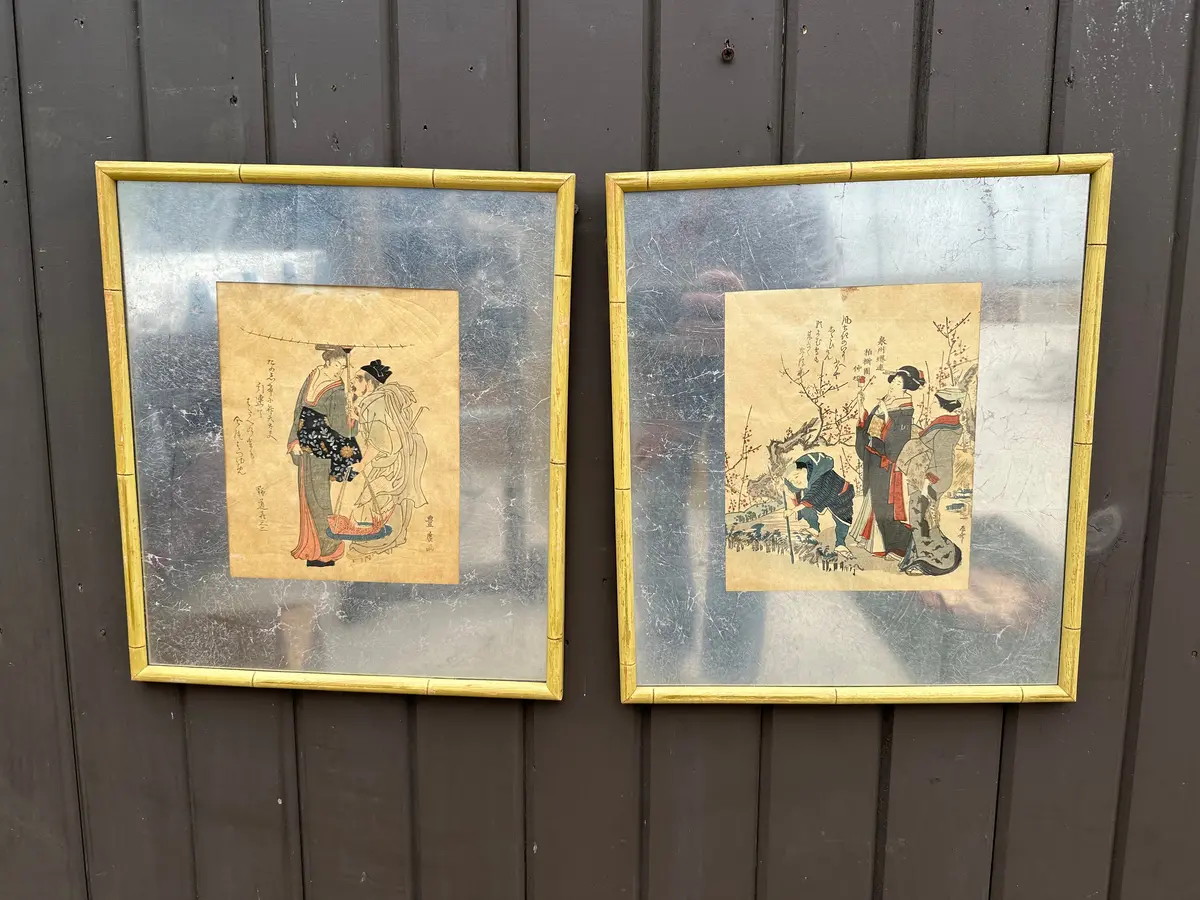 Japanese Print On Mirror 1