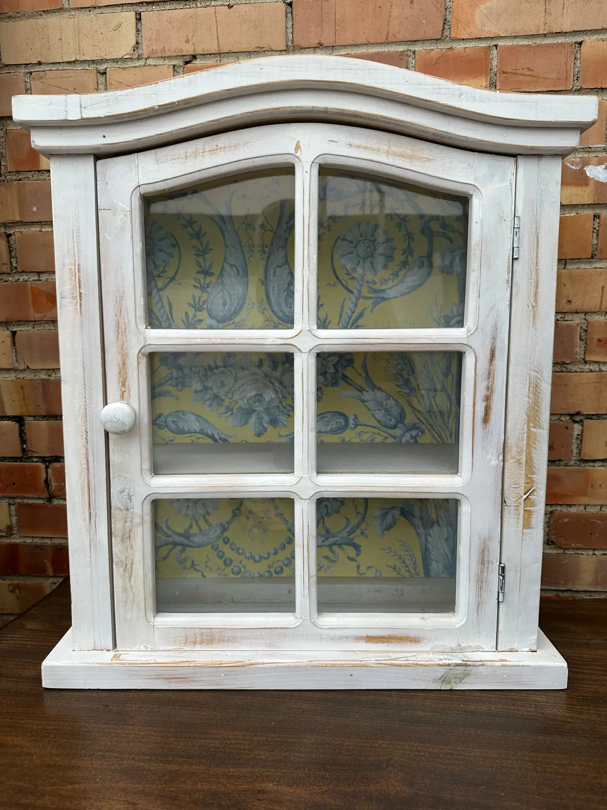Small Painted White Wall Cabinet 1