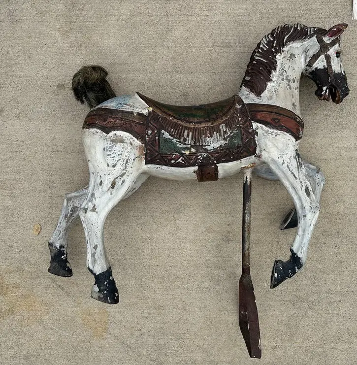 Painted Wood Horse 1