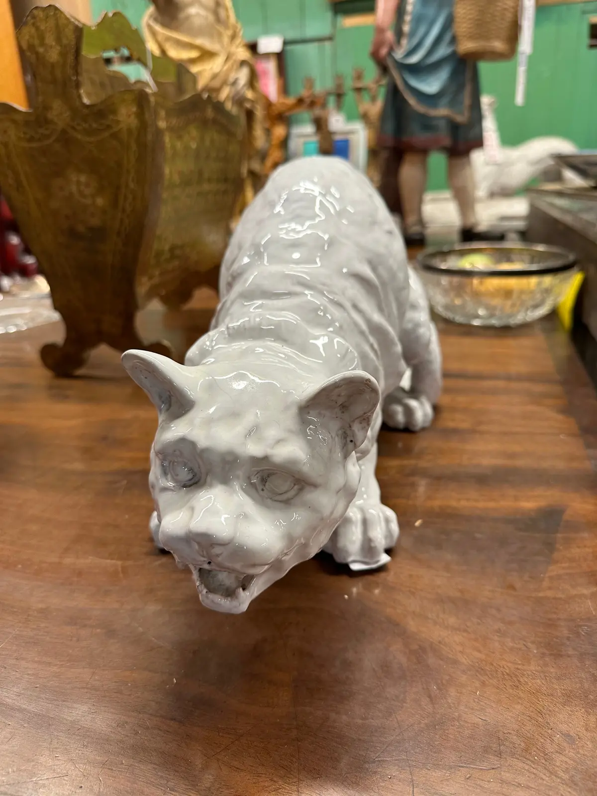 Terra Cotta Glazed Italian Cat 1
