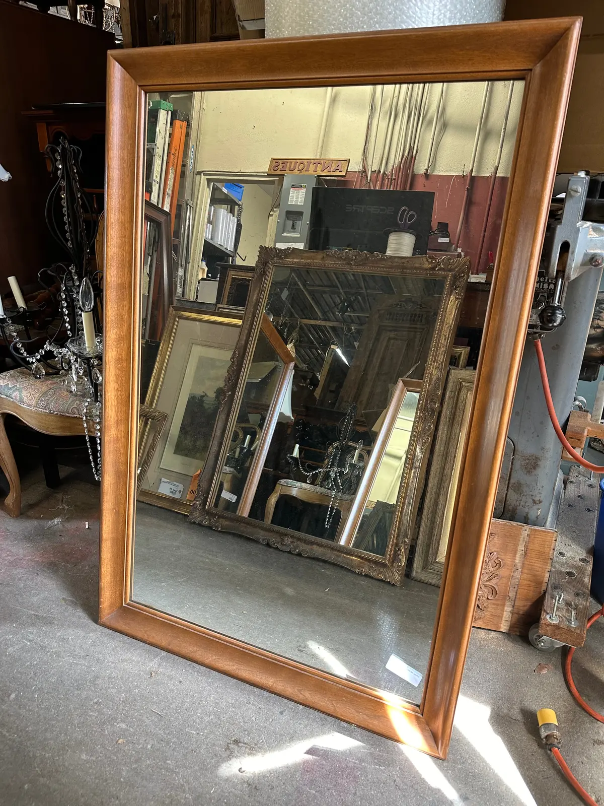 Ethan Allen Maple Framed Mirror 1