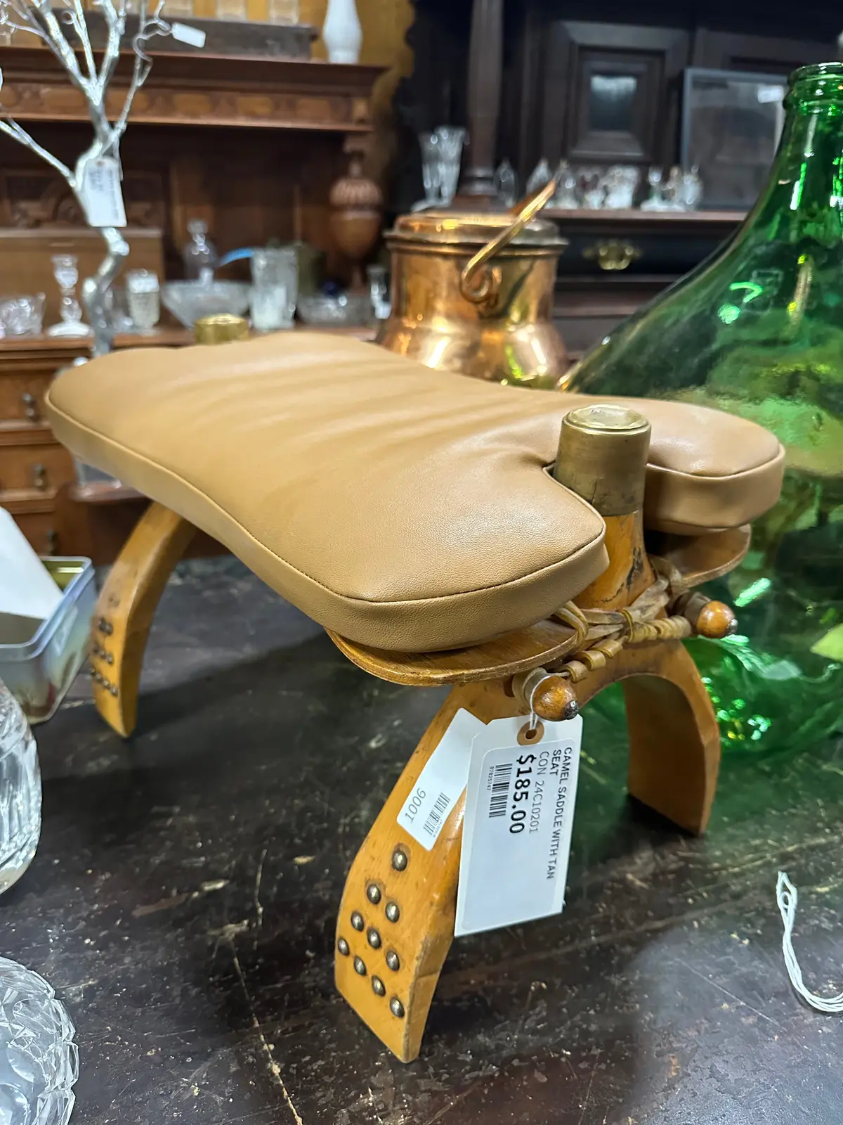 Camel Saddle With Tan Seat 1