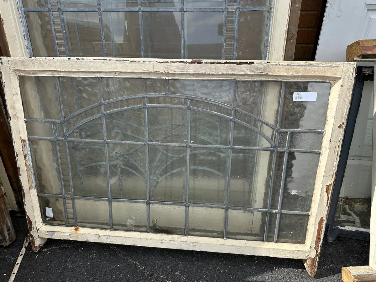 Clear Leaded Glass Window With Texture 1