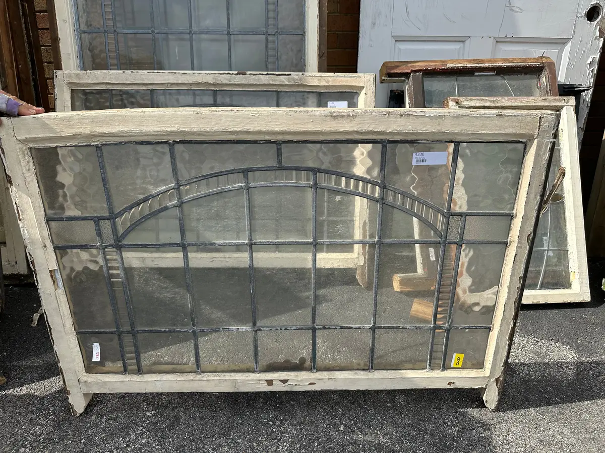 Clear Leaded Glass Window With Texture 1