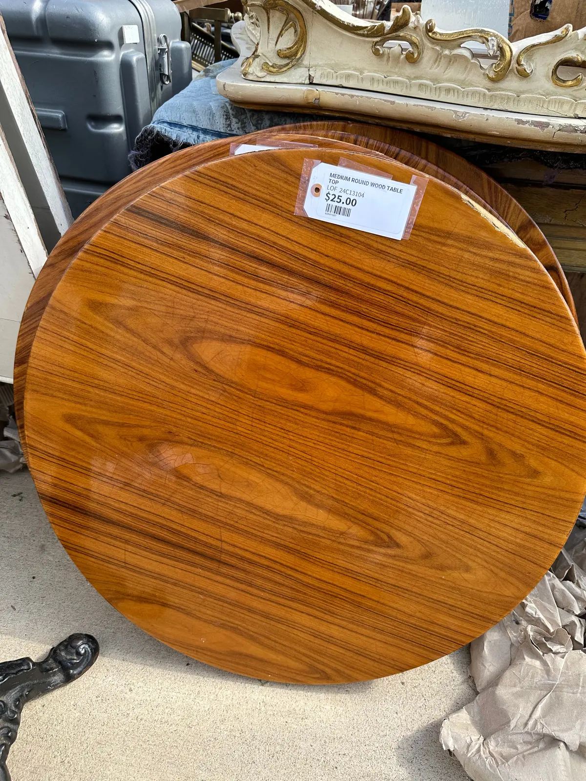 Medium Round Wood Table Top 1
