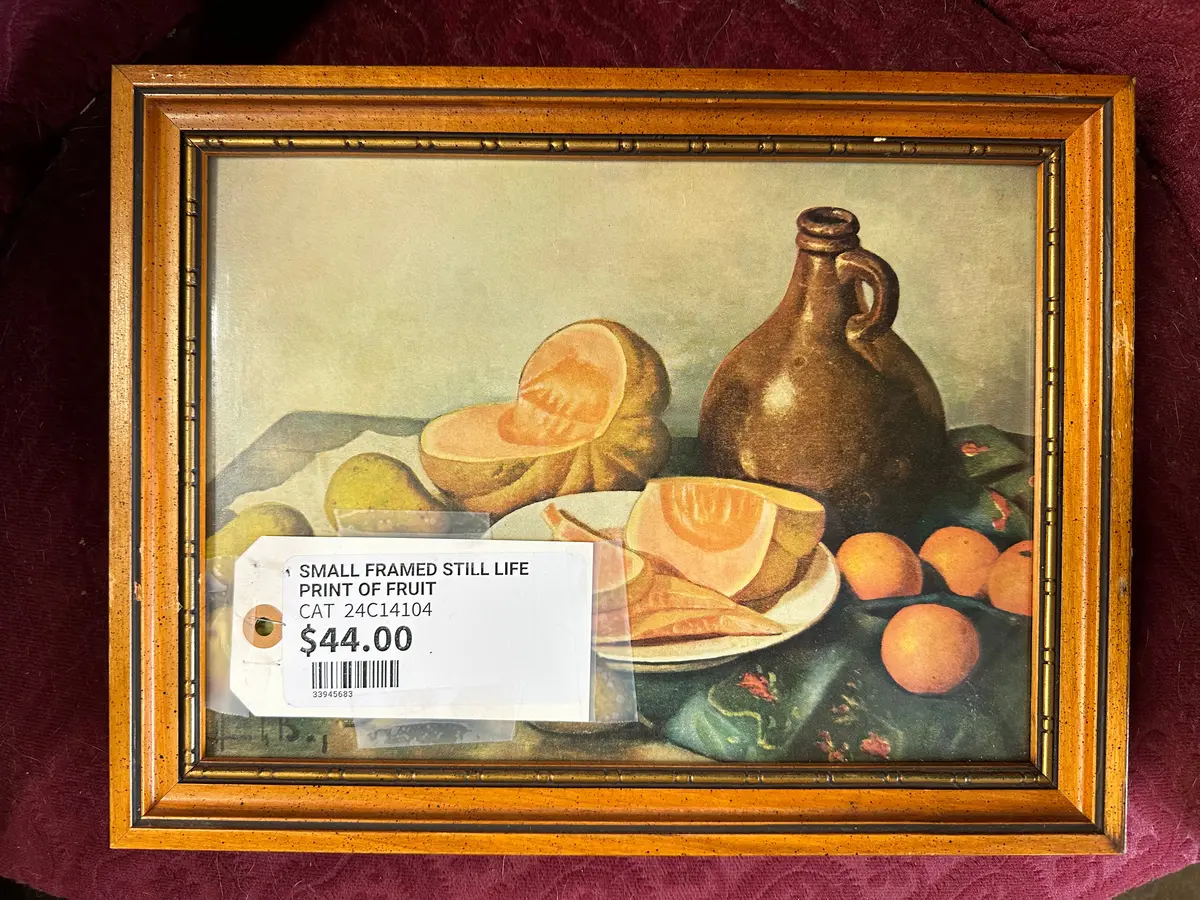 Small Framed Still Life Print Of Fruit 1