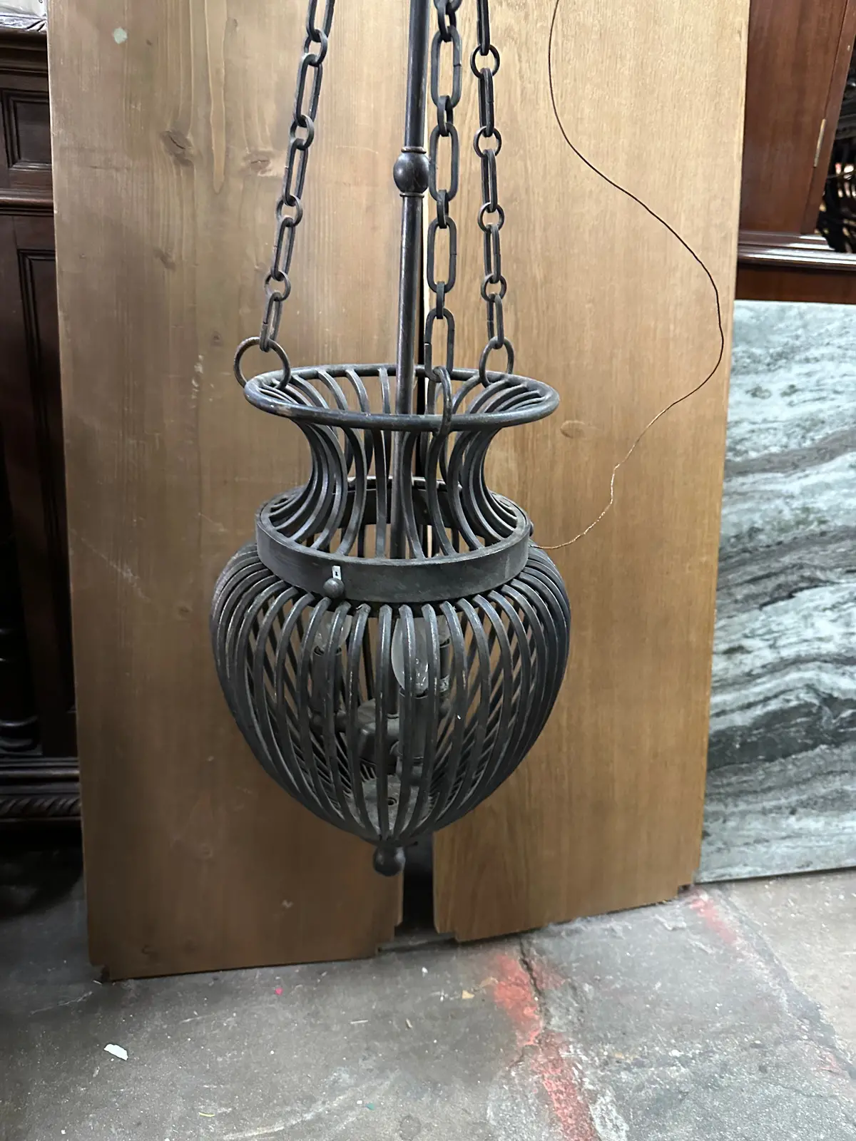 Open Cage Hanging Lantern 1