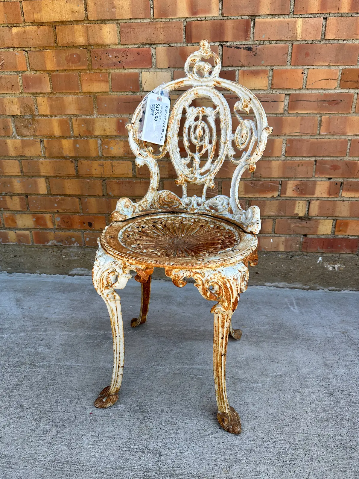 Fancy Iron Patio Chair 1