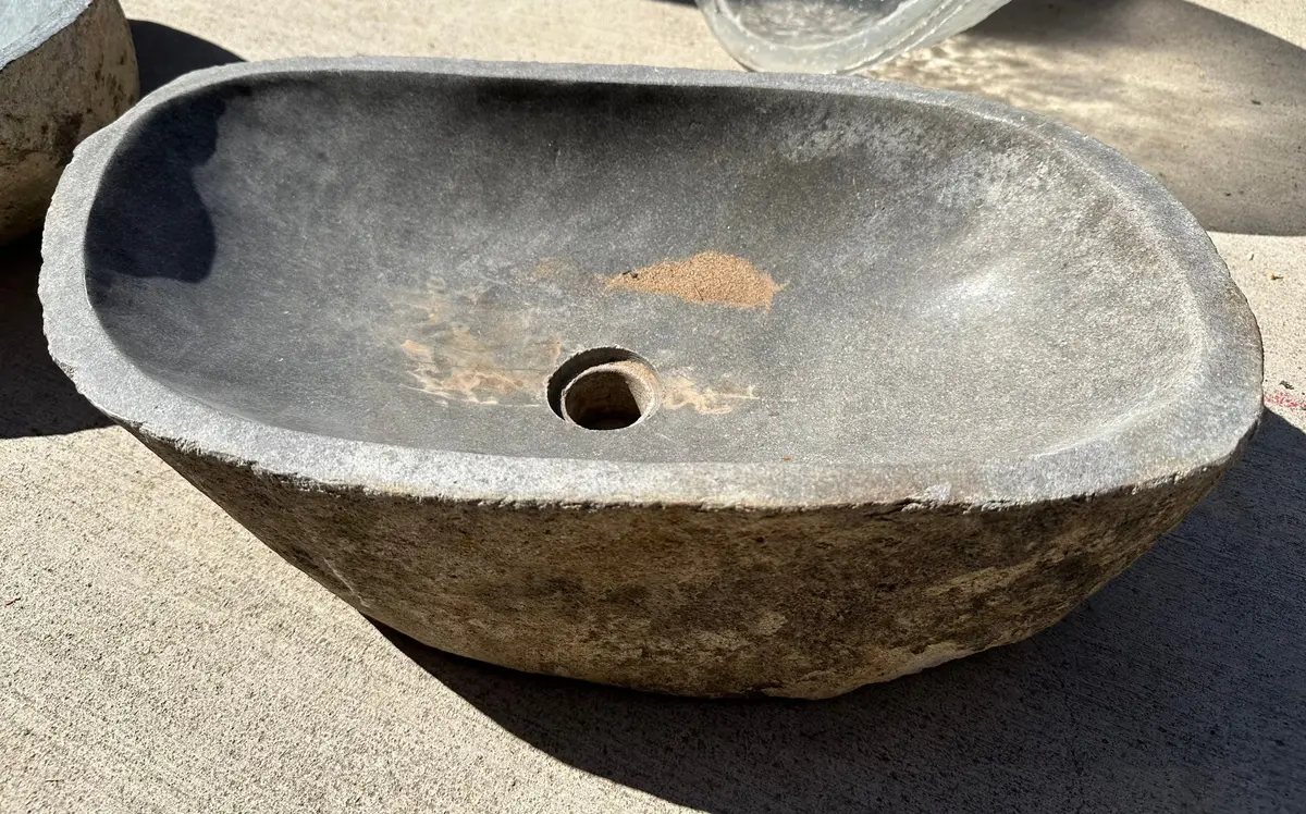 Narrow Stone Vessel Sink 1