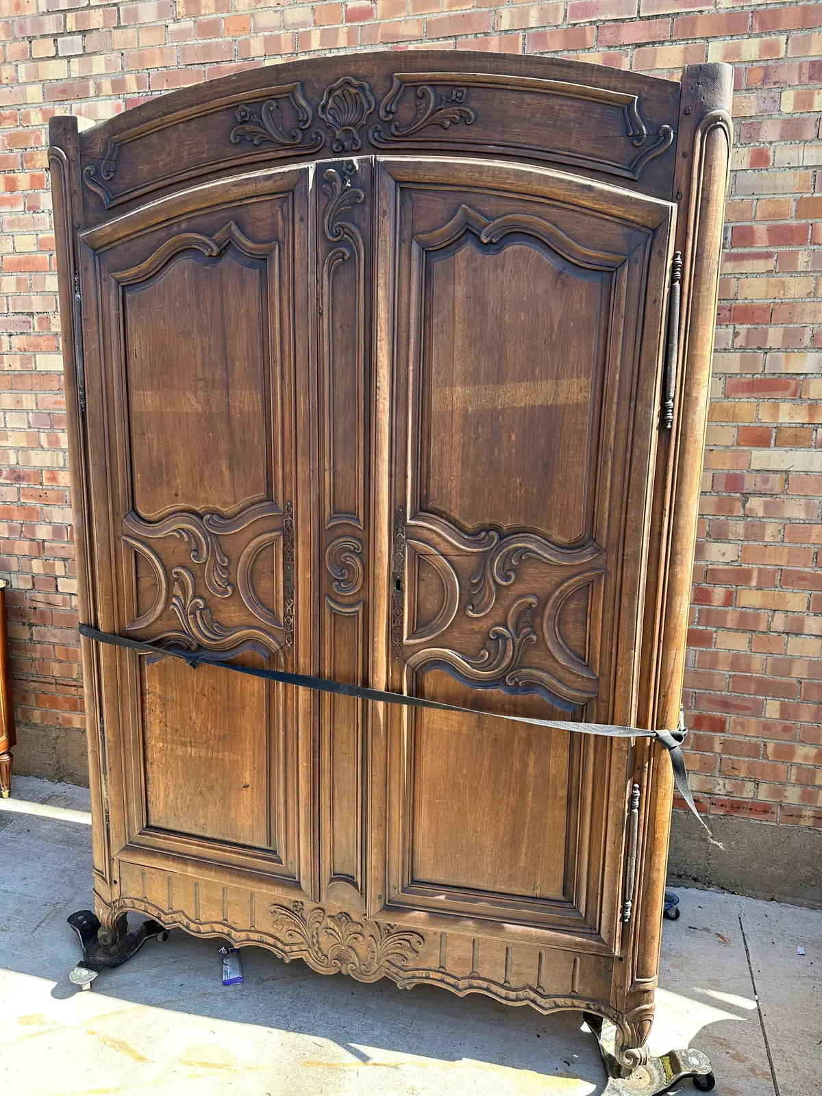 Large Walnut Armoire As Found 1