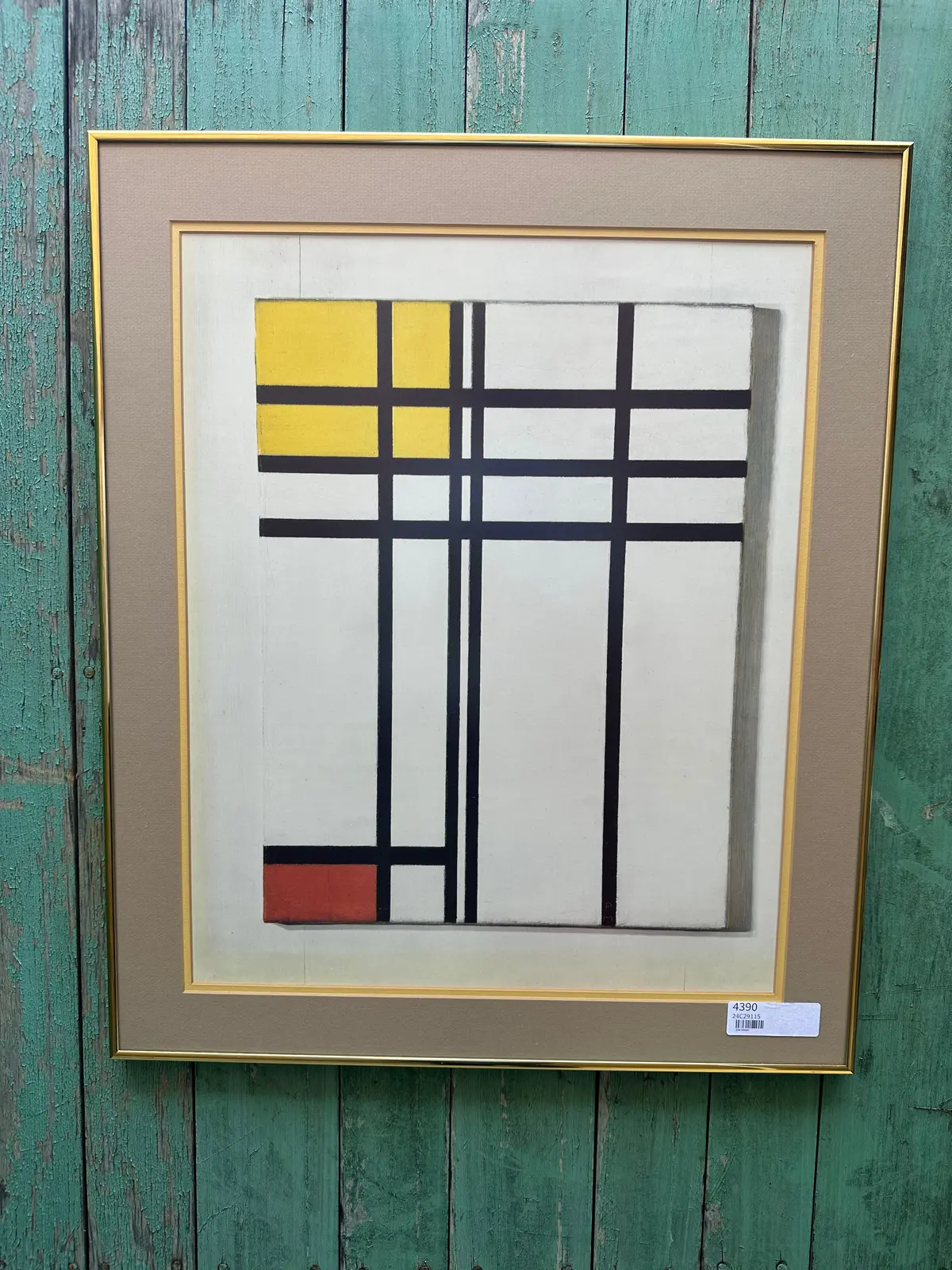 Opppoistion Of Lines Red And Yellow Print By Piet Mondrian 1