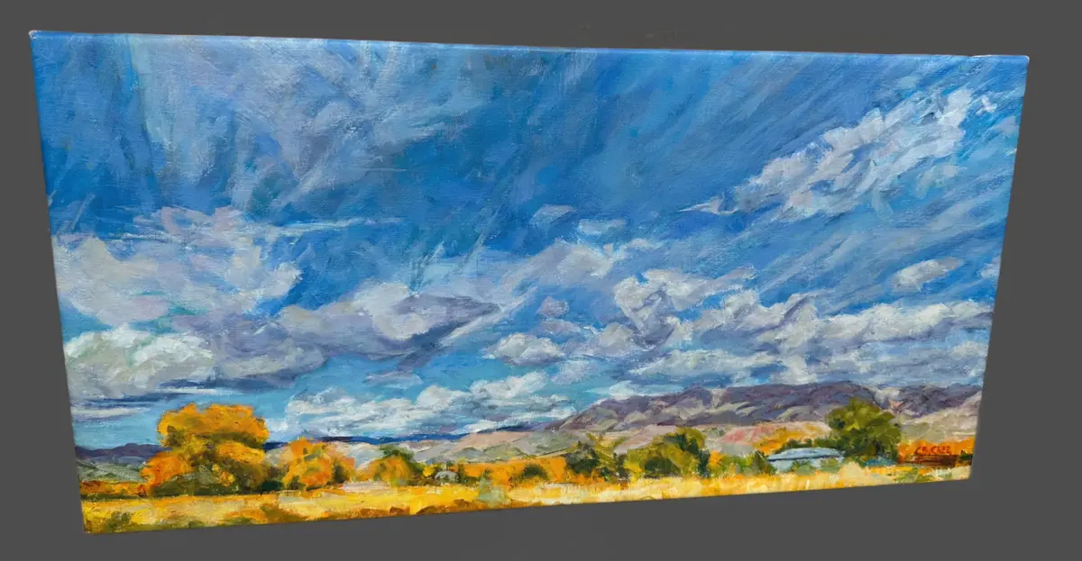 Small Unframed Landscape By Cynthia Crier Oil On Canvas 1