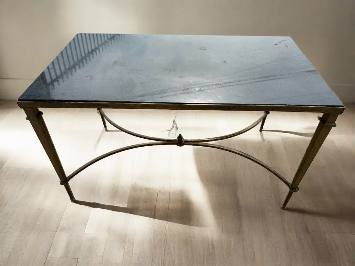 Bronze With Granite Top Coffee Table 1