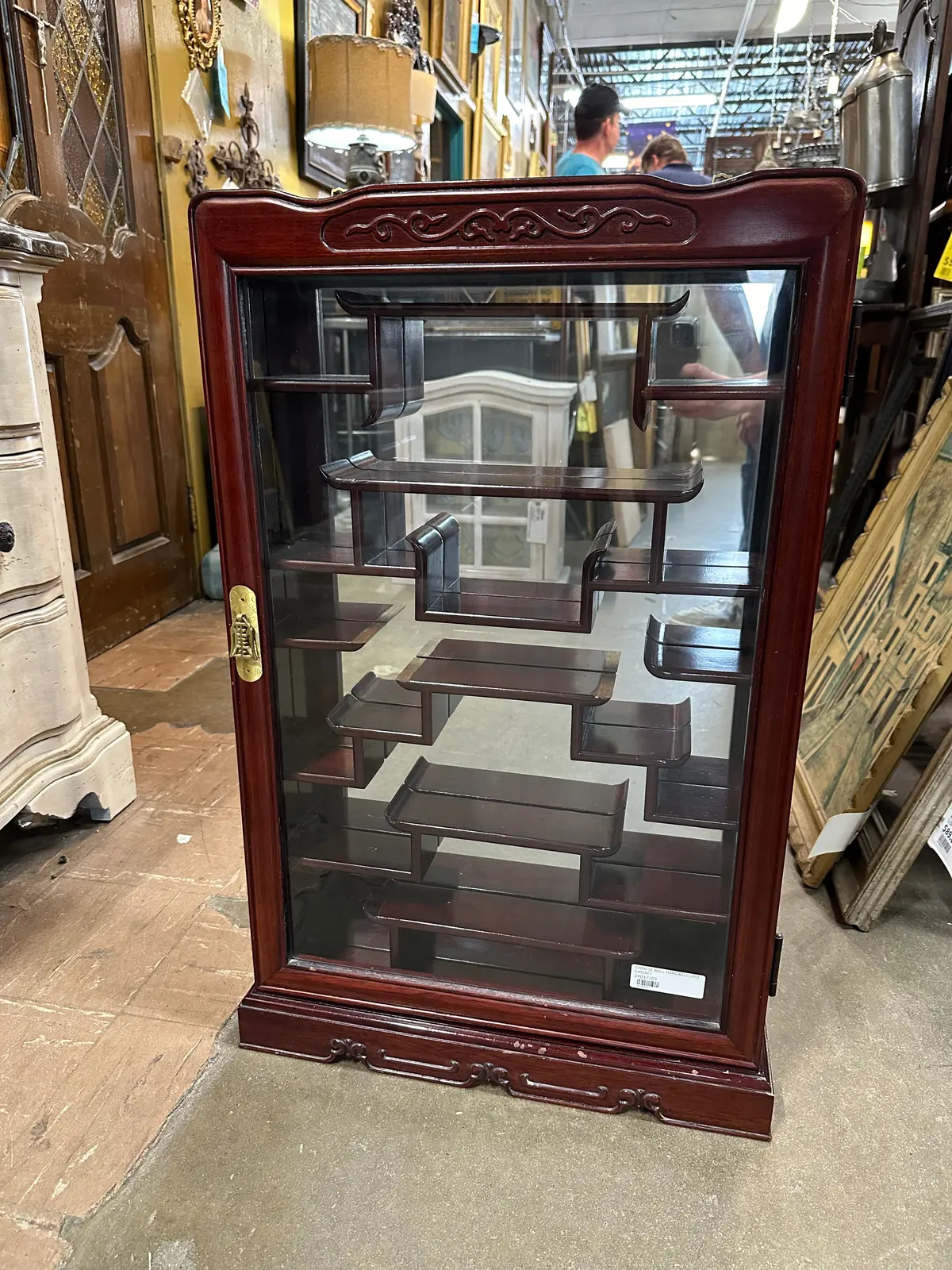 Chinese Wall Hanging Curio Cabinet 1