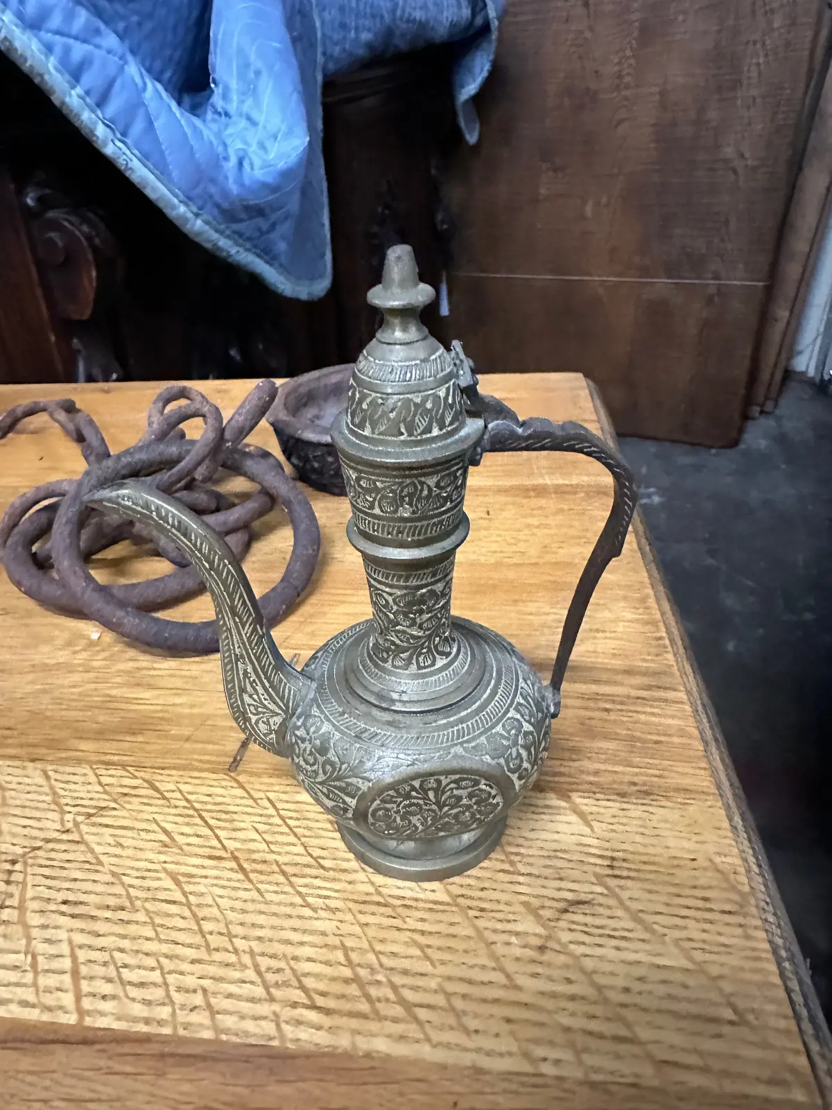 Small Indian Brass Ewer 1