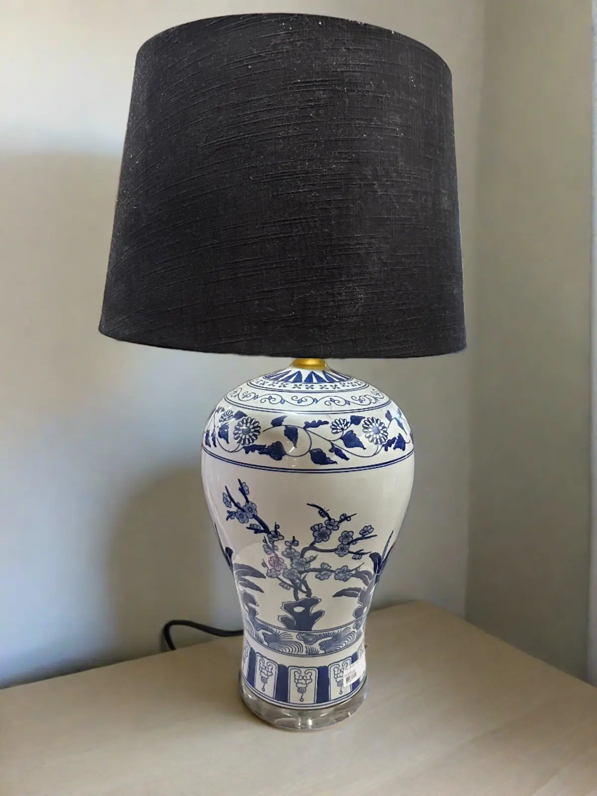 Big Blue And White Lamp 1