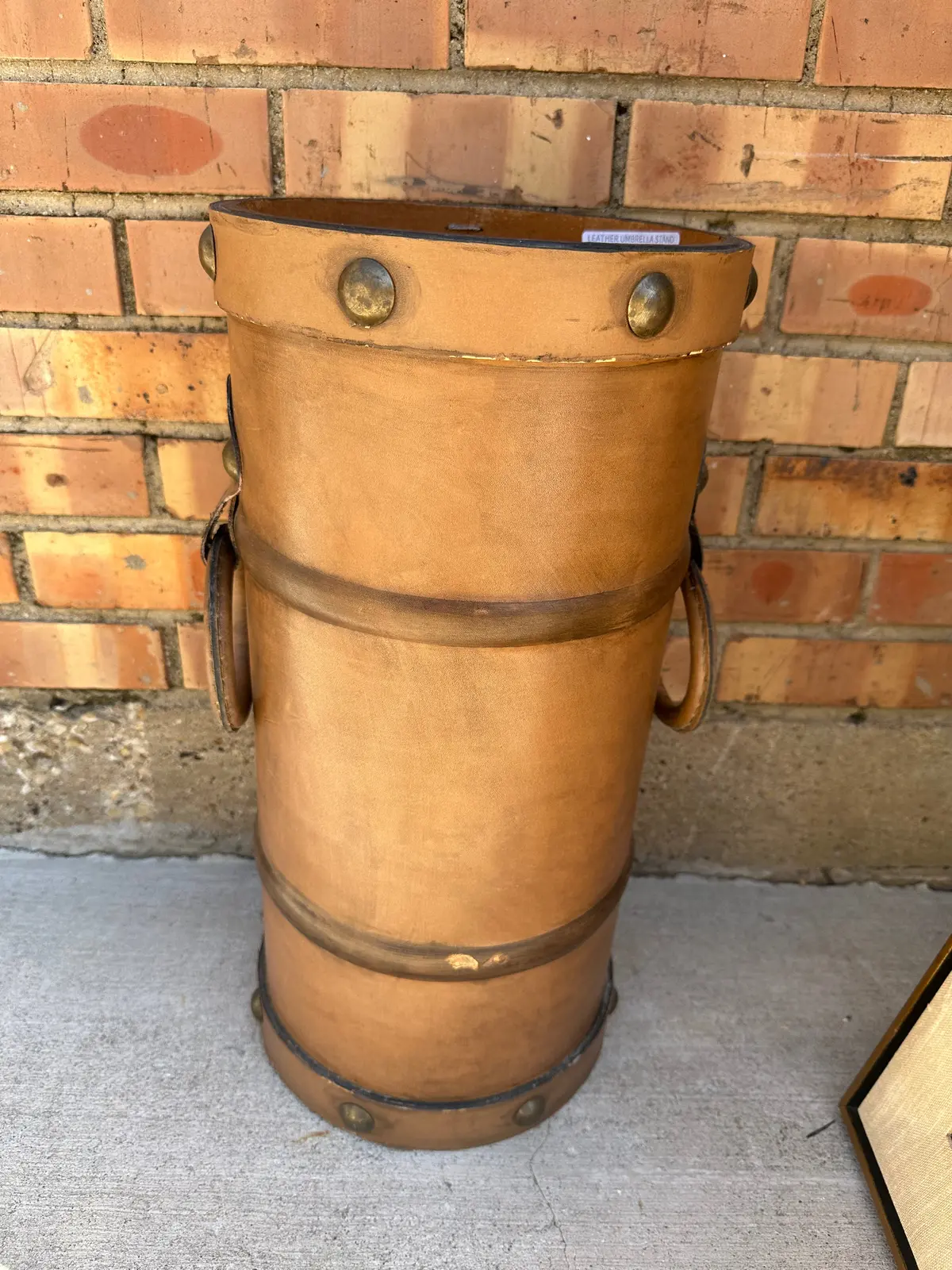 Leather Umbrella Stand 1