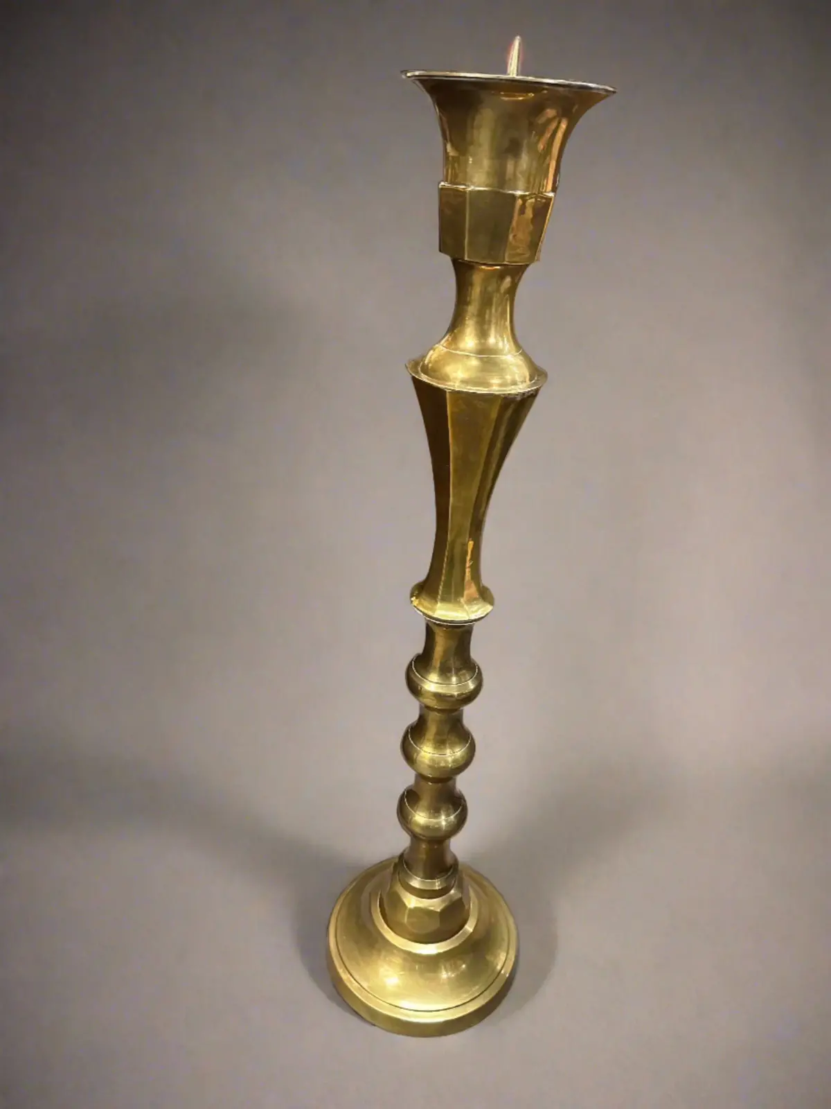 Tall Brass Candle Stick 1