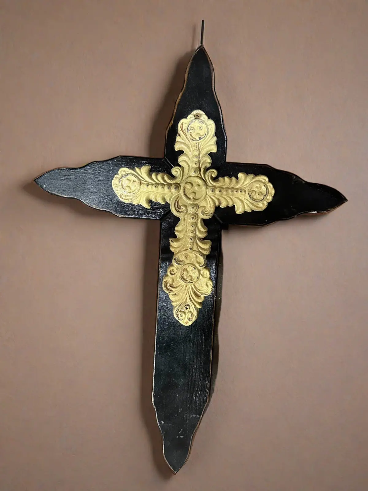 Black Wood With Iron Cross 1