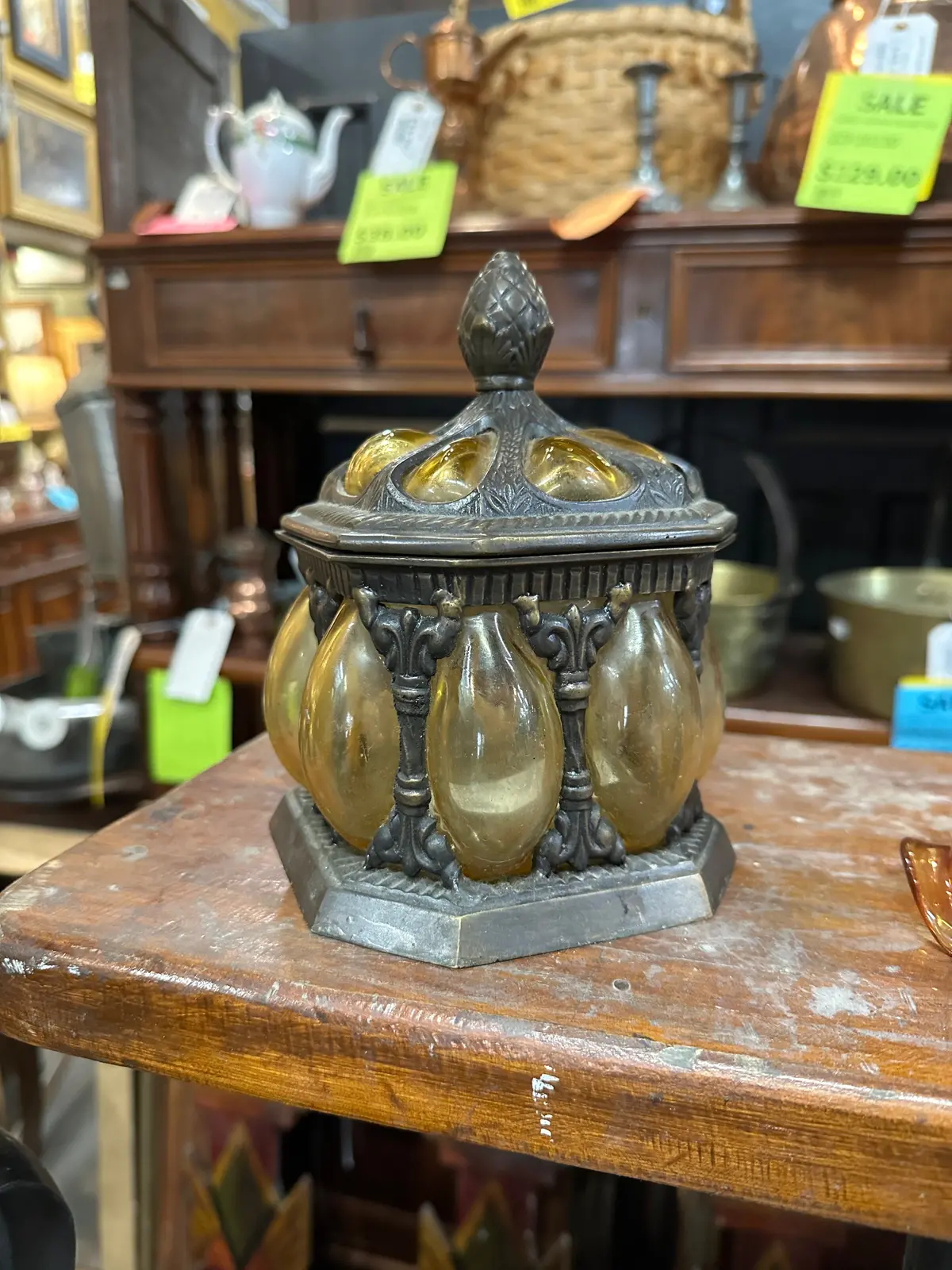 Glass Box With Metal 1
