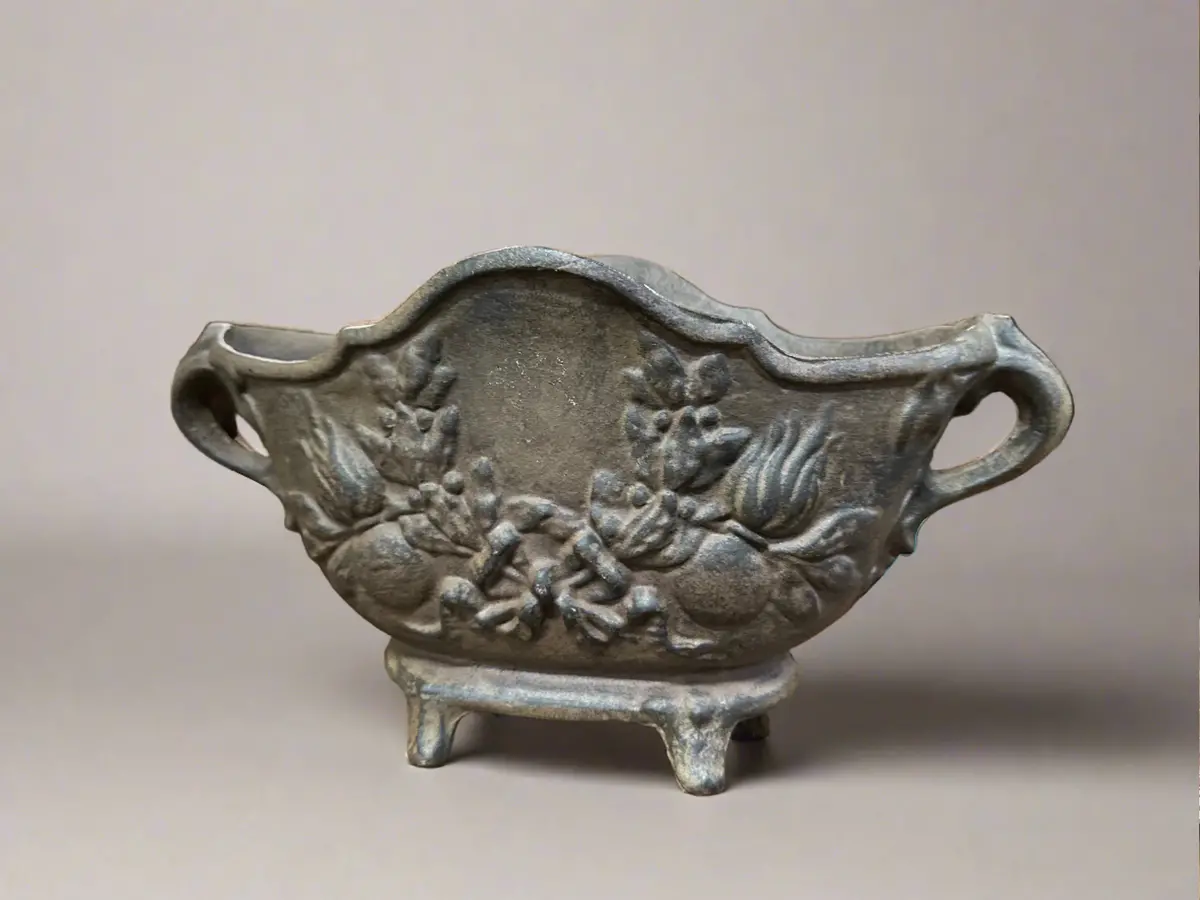 Cast Iron Vase Jardiniere 1