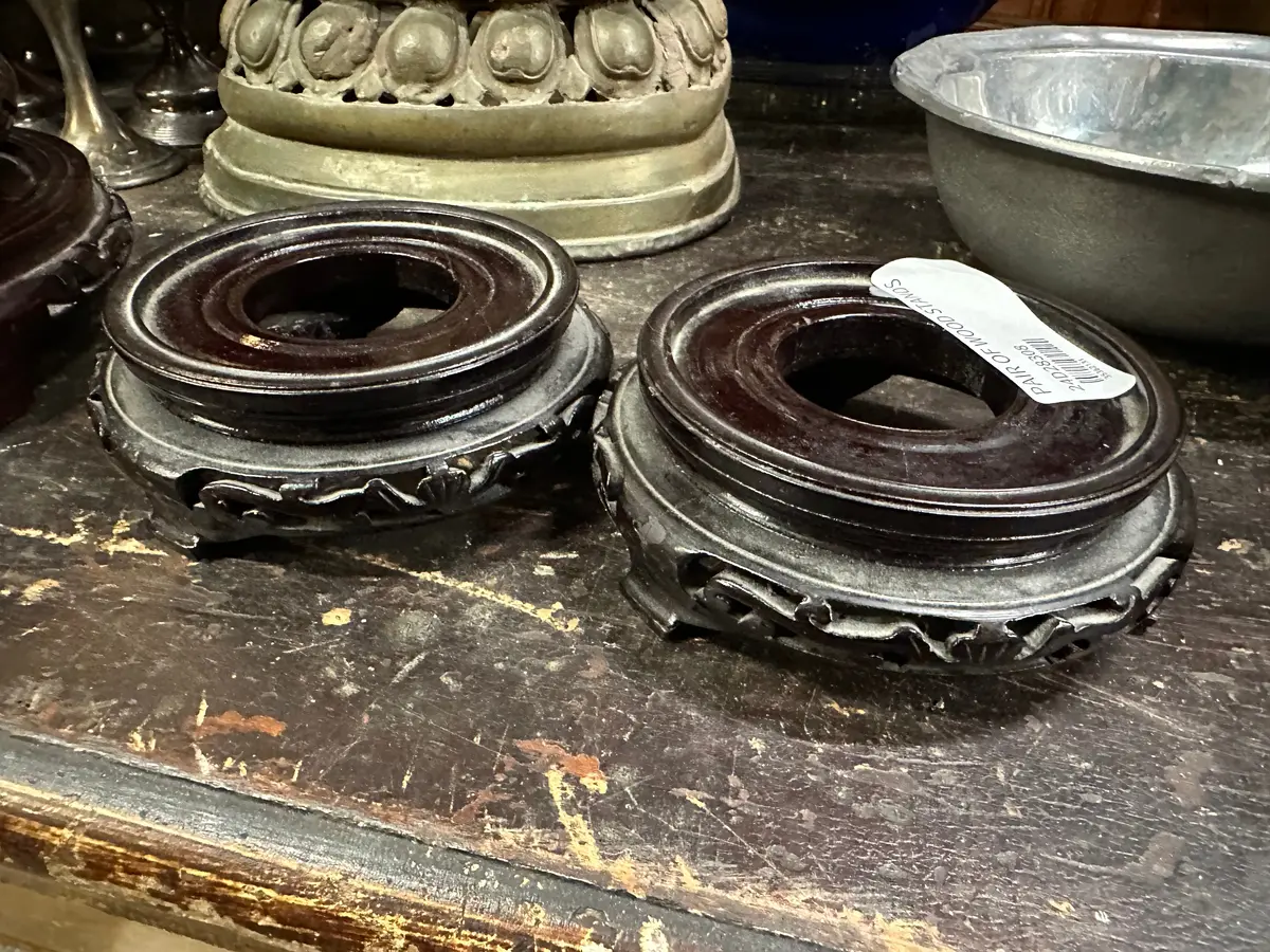 Pair Of Wood Asian Bases 1