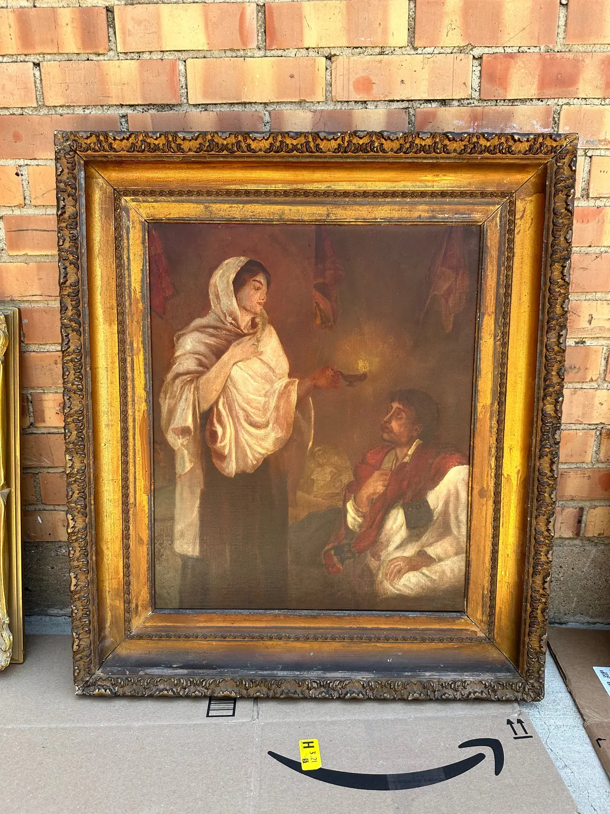 Woman Holding Candle Oil On Canvas 1