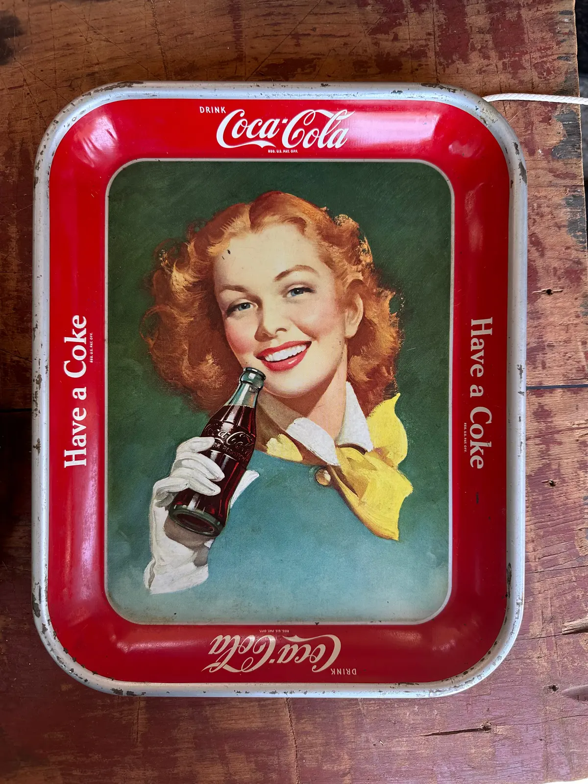 Vintage Coke Tray "Have A Coke" 1