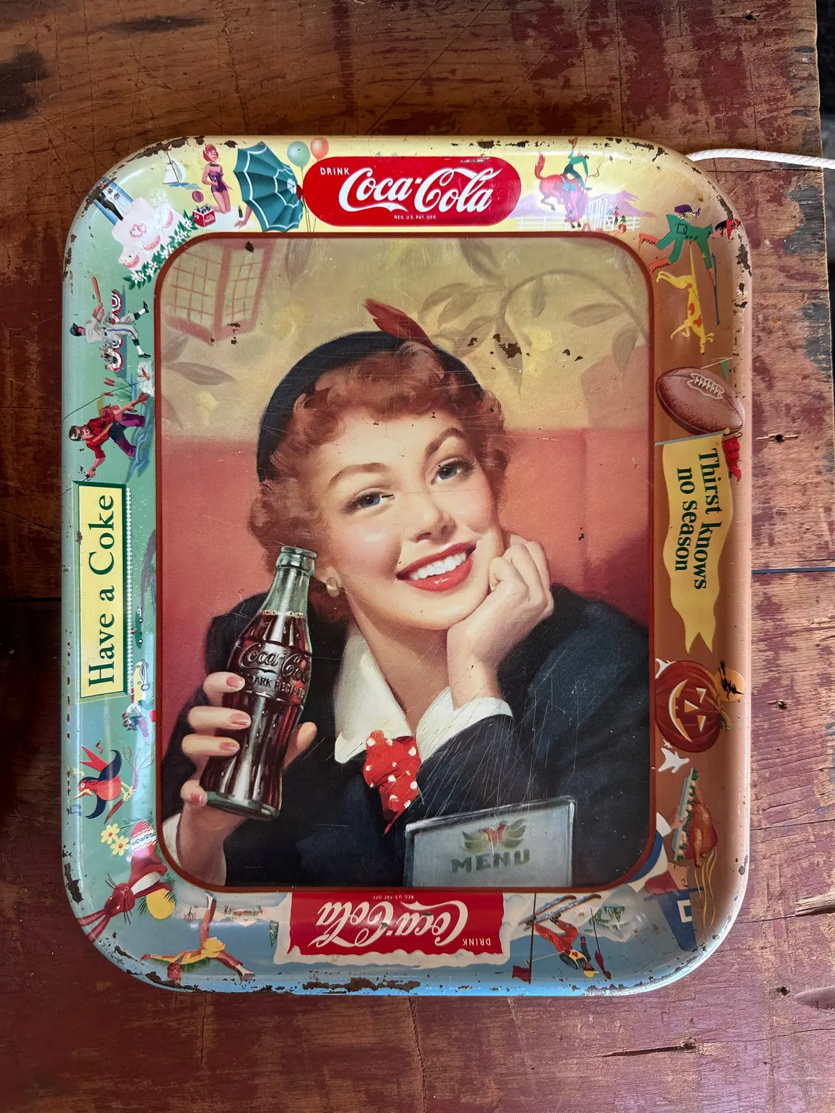 Vintage Coke Tray "Have A Coke" 1