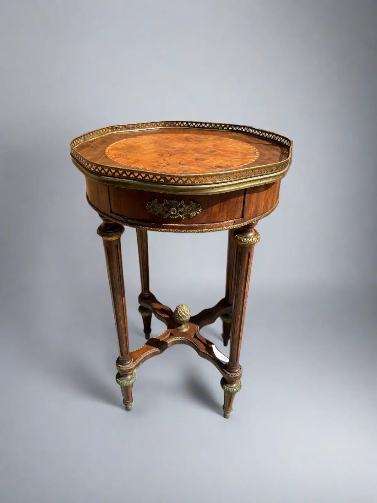 Louis Xvi Side Table With Ormolu- Restored-See Memo 1