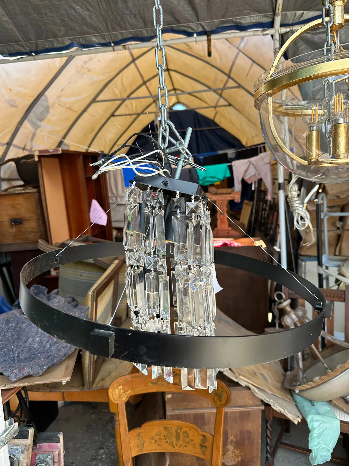 Round Iron And Crystal Prisim 1