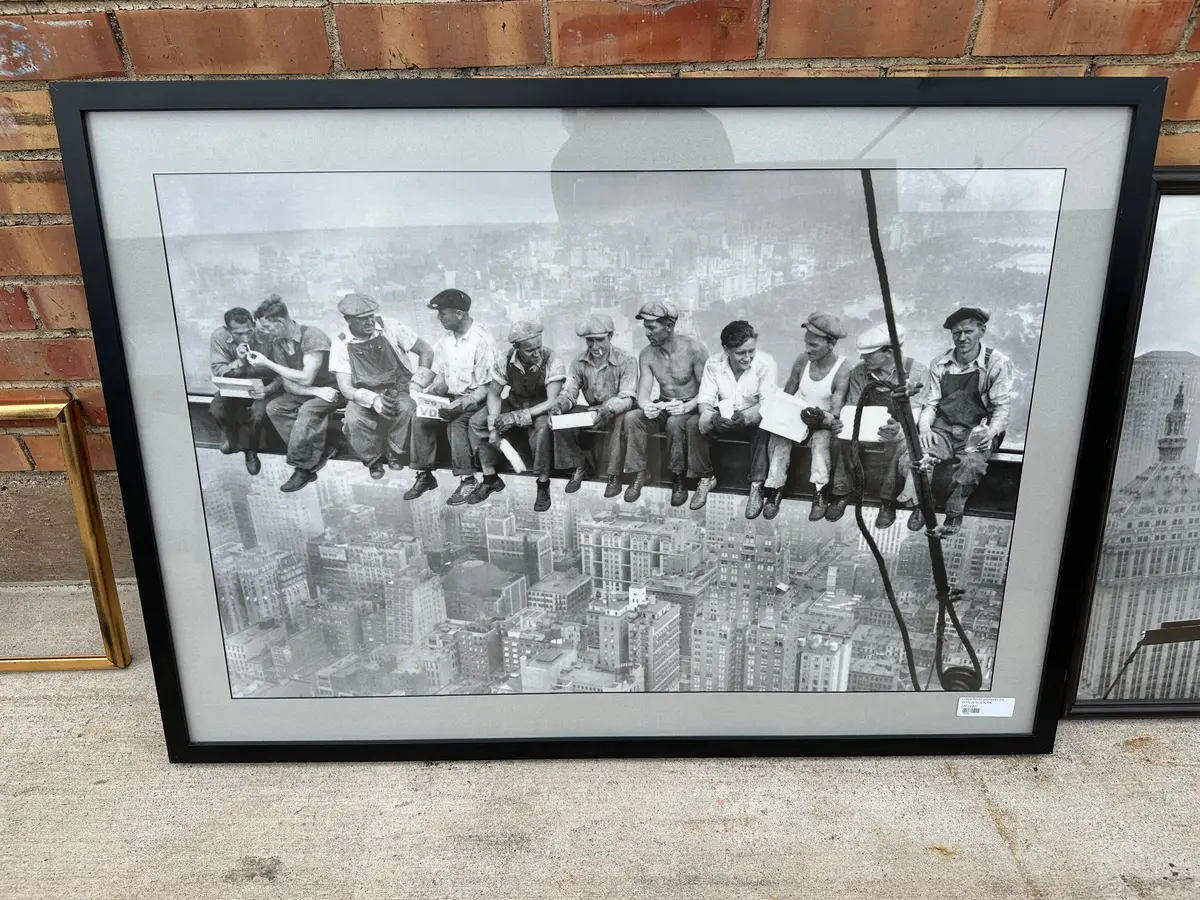Large Print Workers On Beam In New York 1