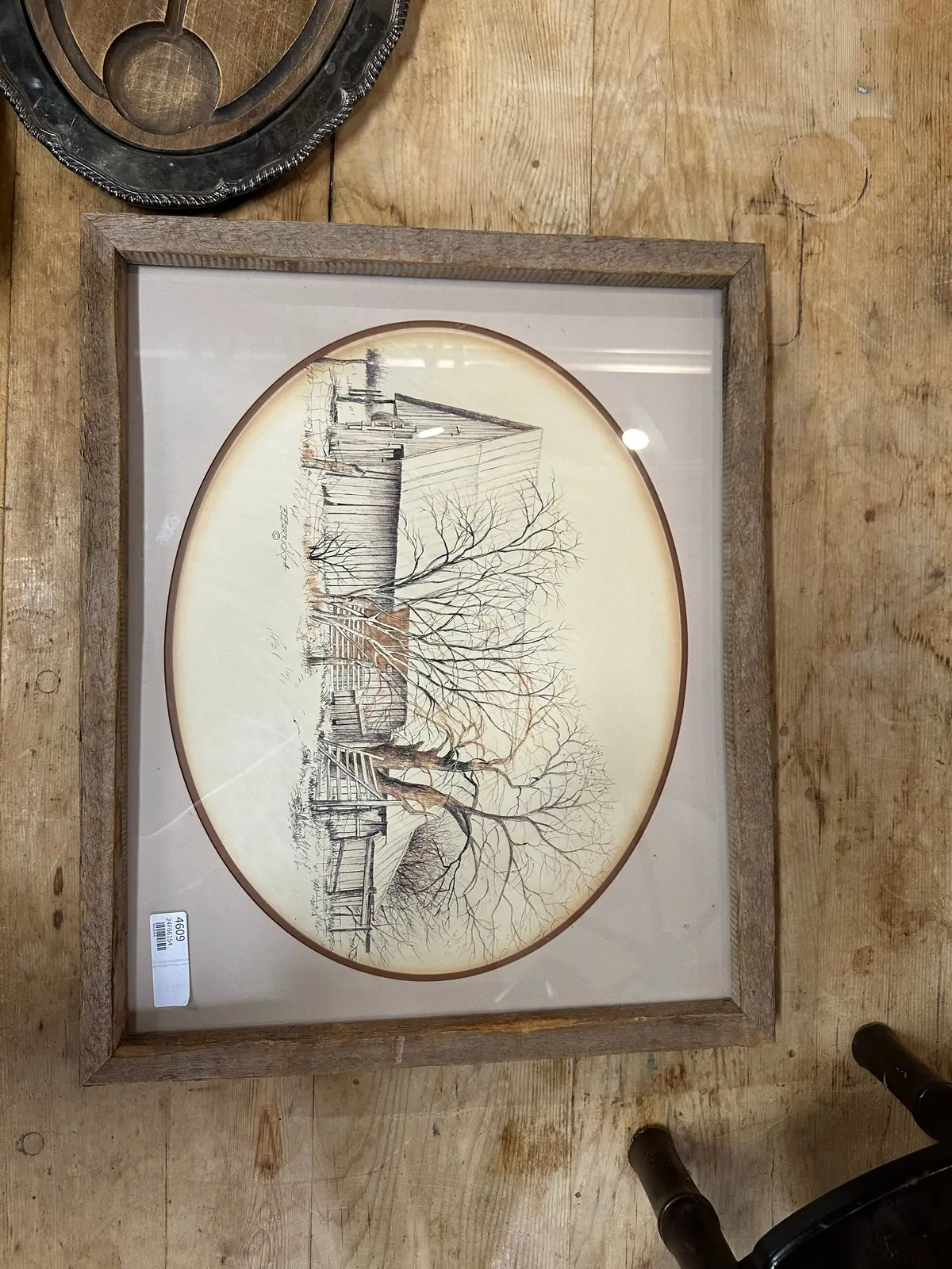 Sepia Tone Barn Print 1