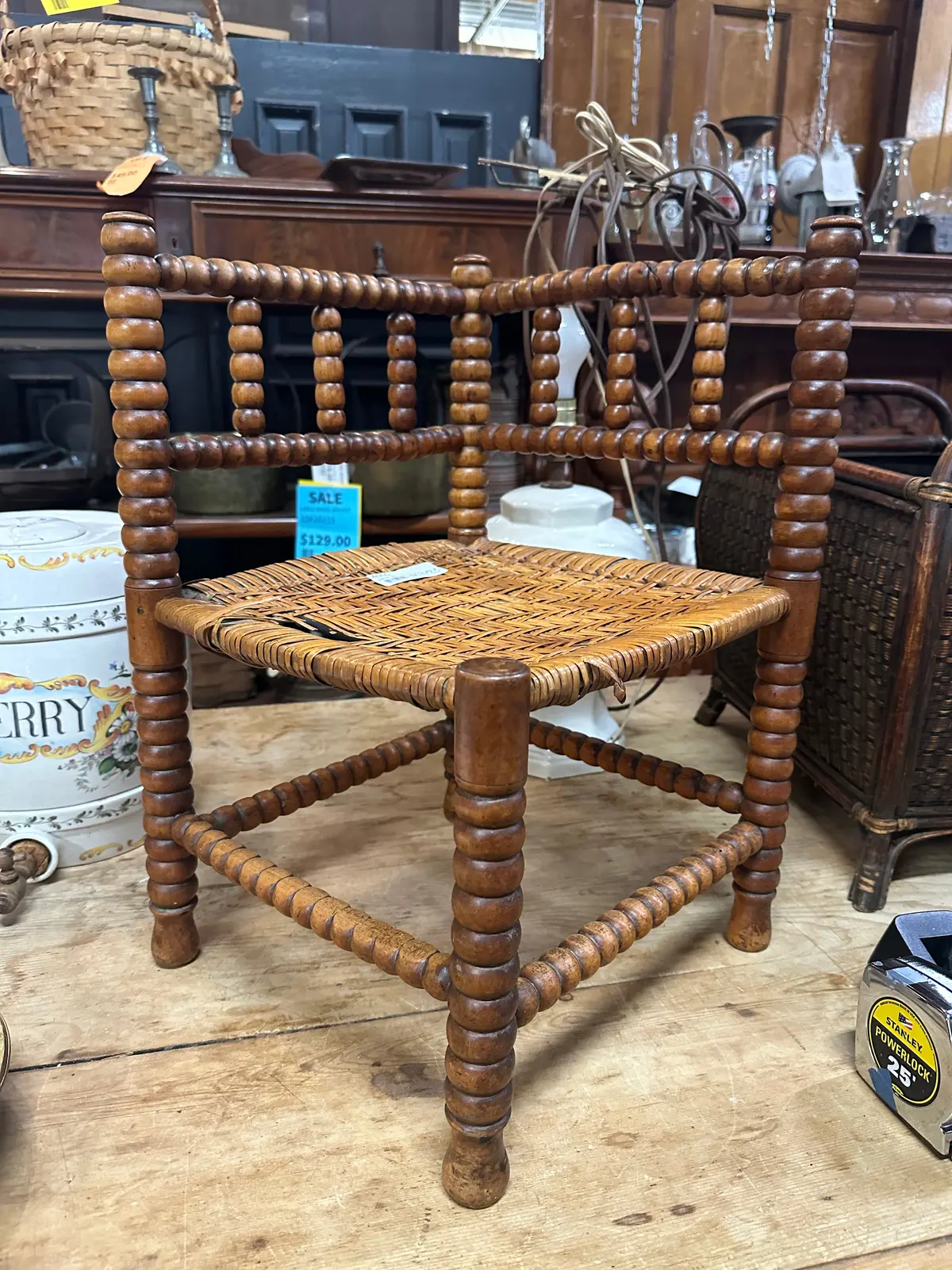 Childs Chair With As Found Cane Seat 1