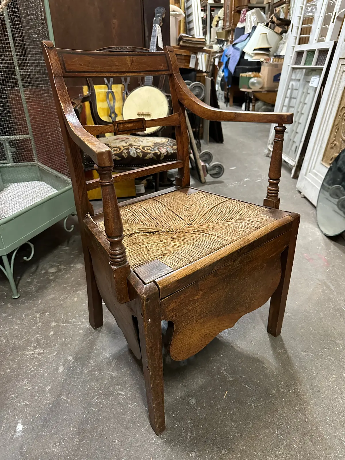 Early English Chamberpot Chair 1