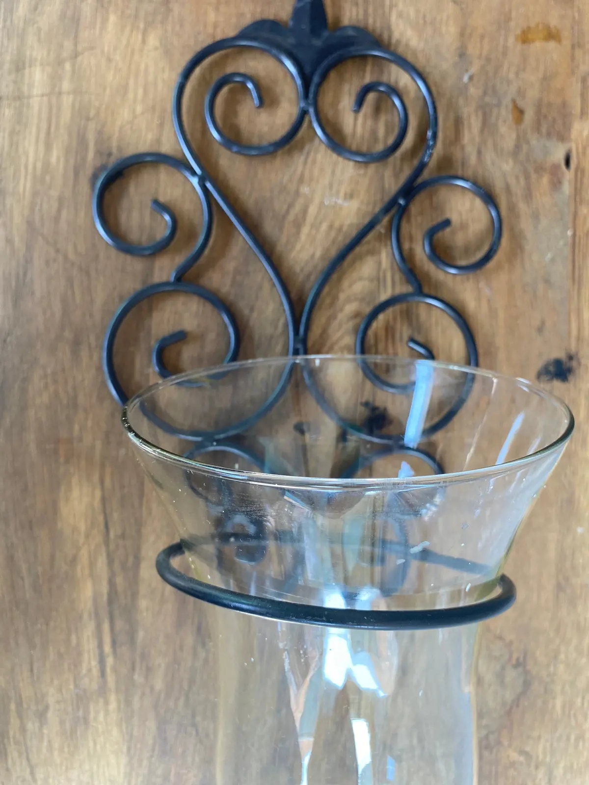 Metal And Glass Sconce Votive 1