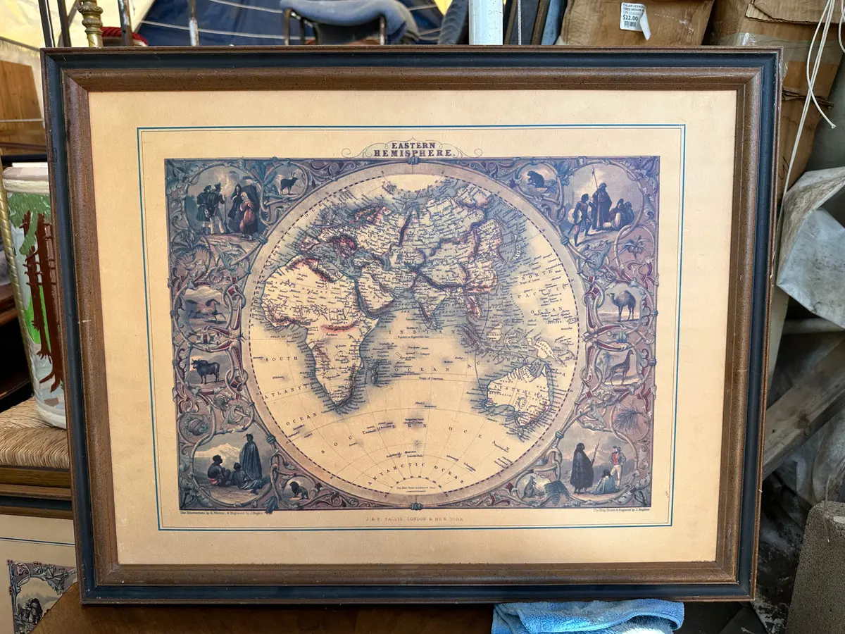 East Hemisphere Map Reproduction 1