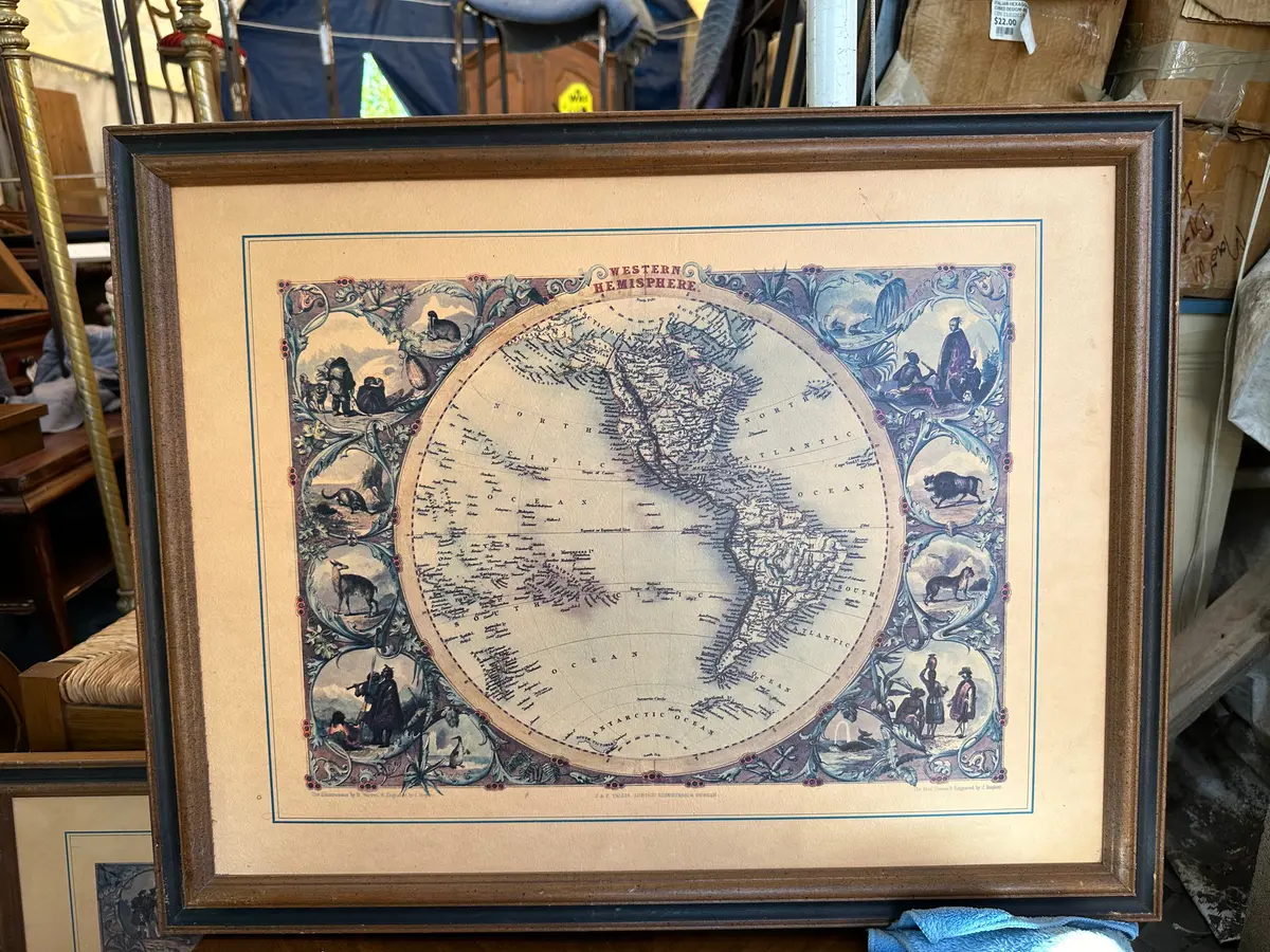 West Hemisphere Map Reproduction 1