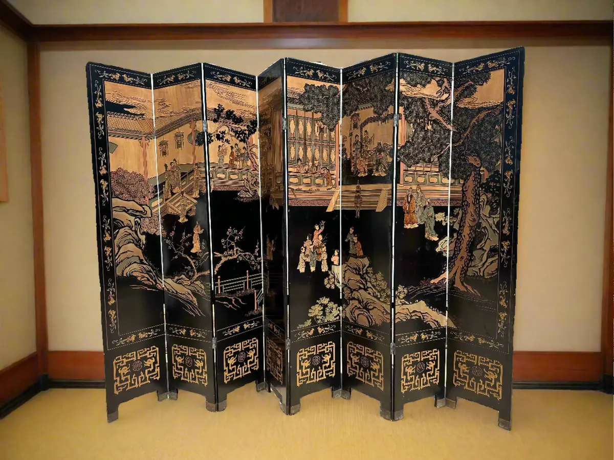 8 Panel Asian Screen 1