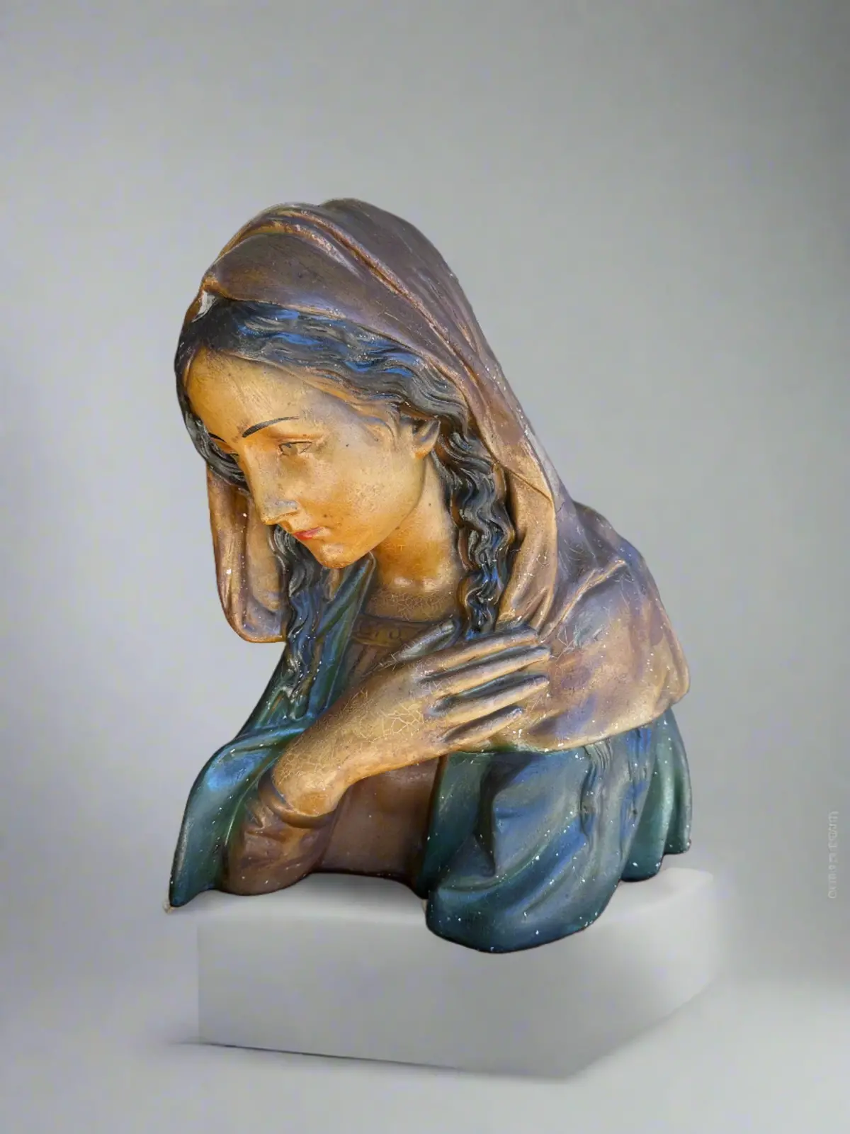 Chalk Mary Statue 1