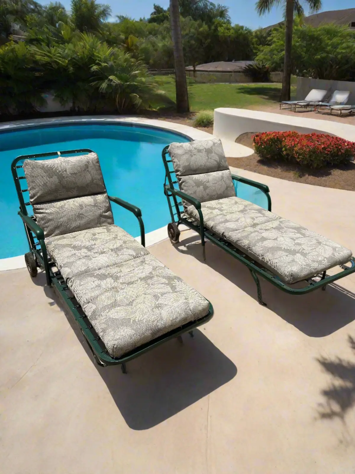 Pool Lounger 1 Of 2 1