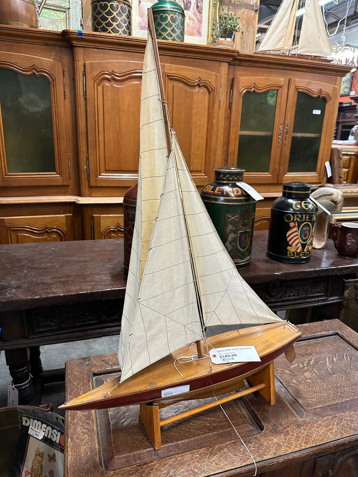 Wood Pond Yacht Sail Boat 1