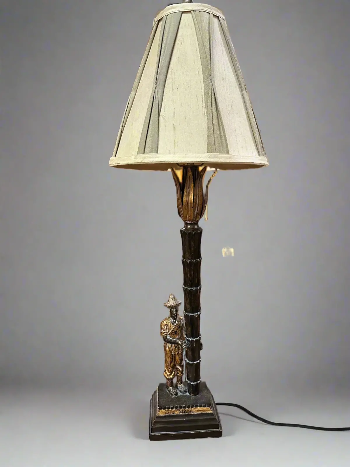 Asian Figural Lamp Not Old 1
