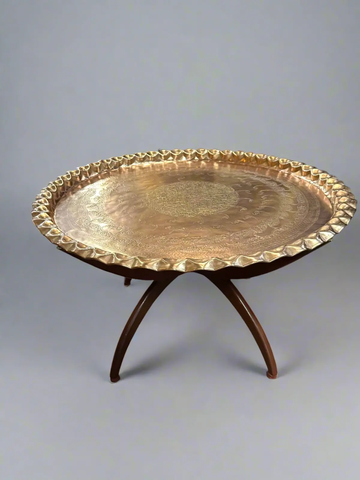 Mid Century Brass Coffee Table 1