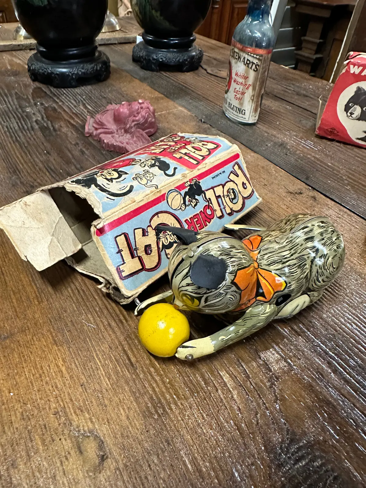 Roll Over Cat Toy In Original Box By Marx 1