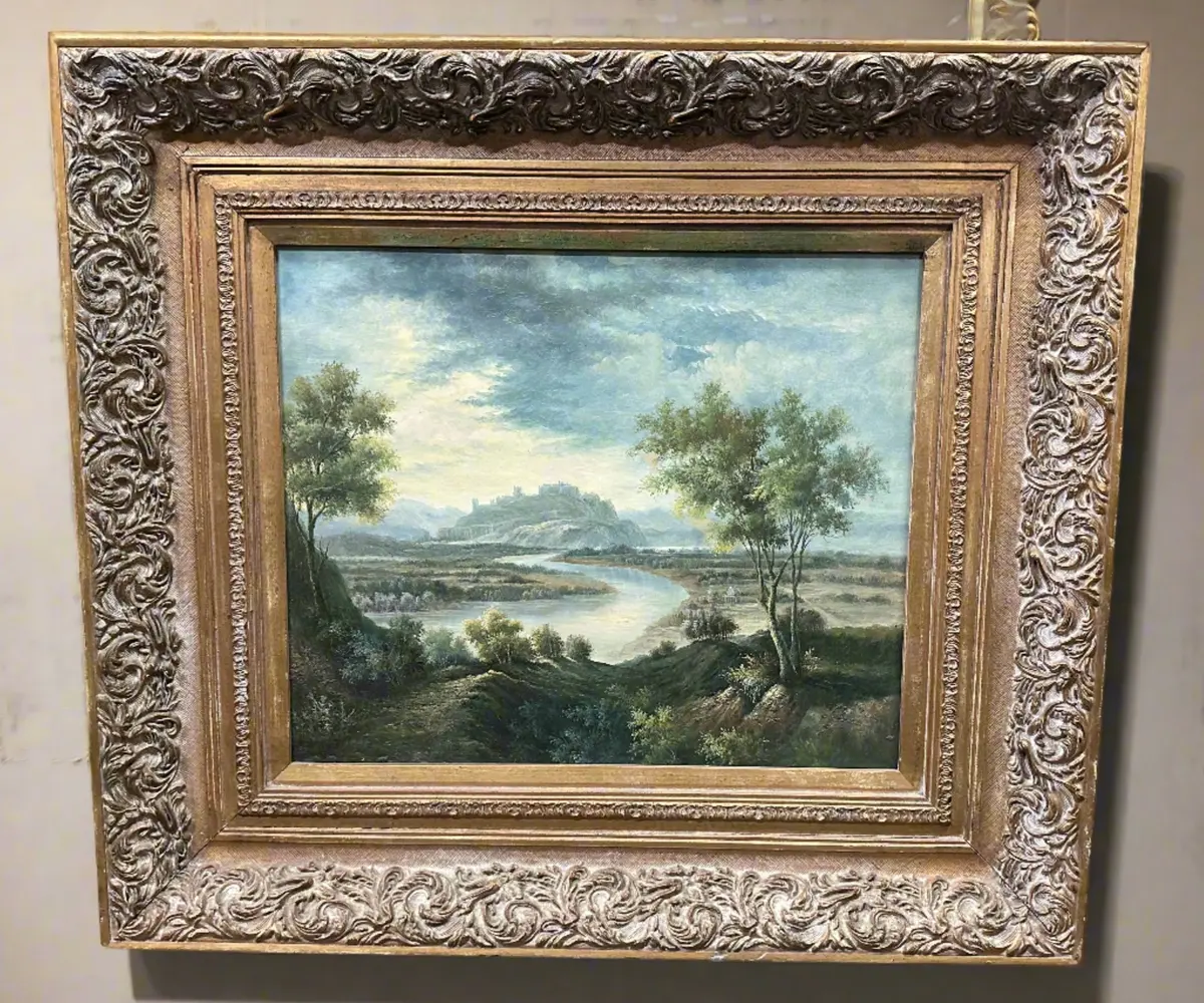 Large Gold Frame Giclee Landscape 1