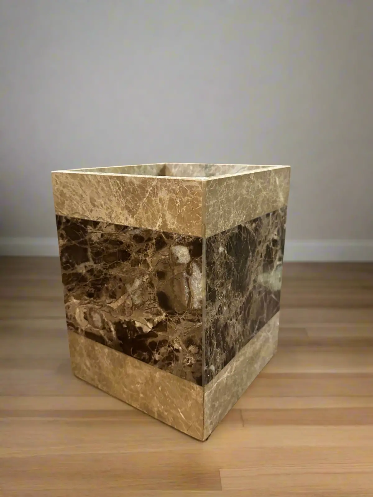 Marble Waste Basket 1