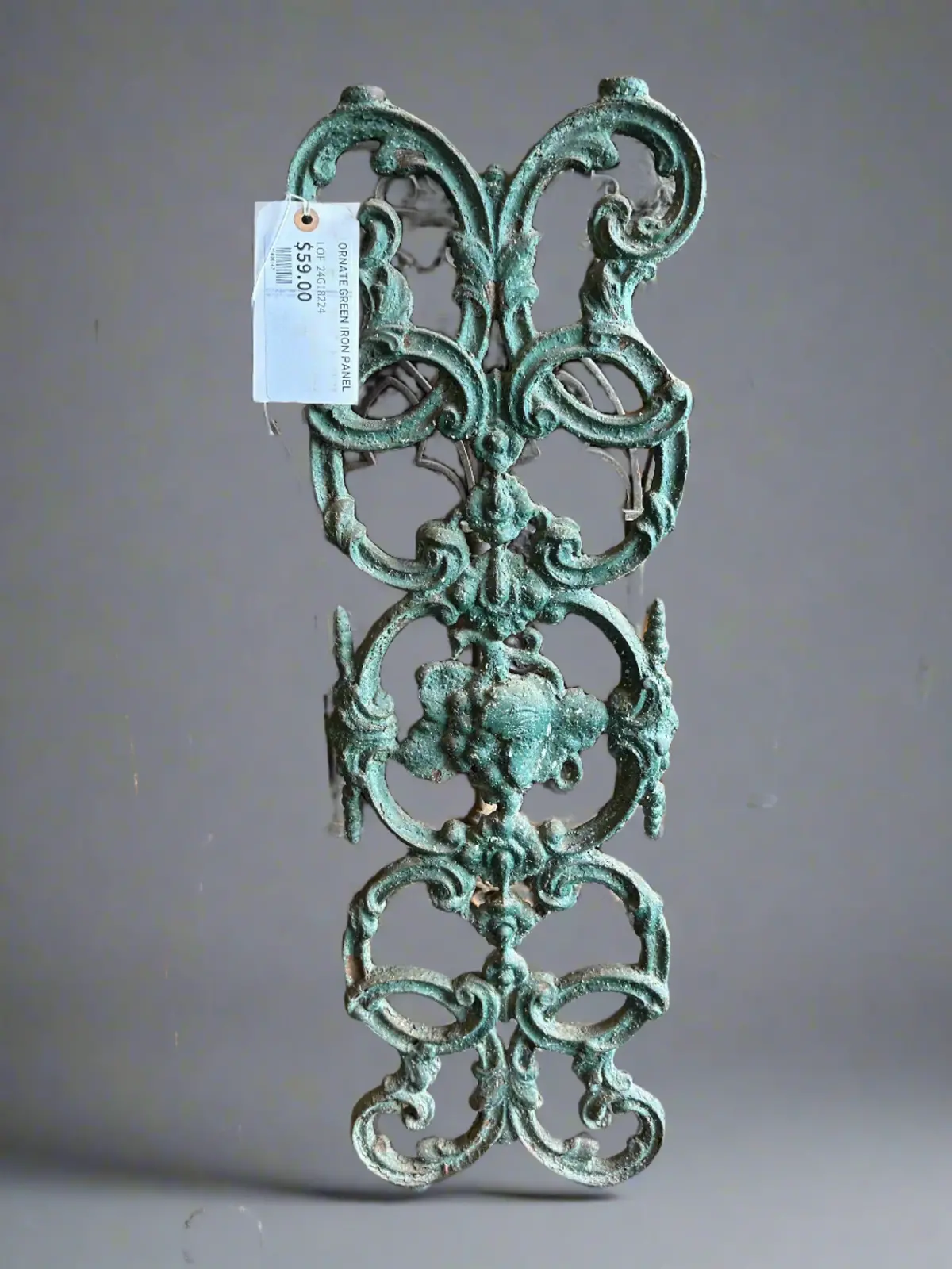 Ornate Green Iron Panel 1